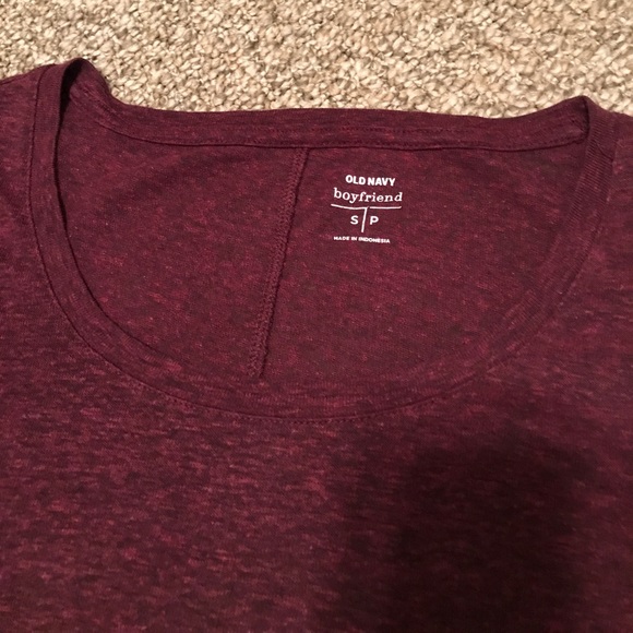 Marooon boyfriend cut women’s top - Picture 3 of 5